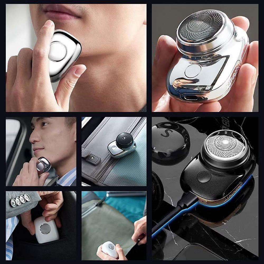 Mini Electric Shaver for Men | Portable Rechargeable Travel Beard Trimmer