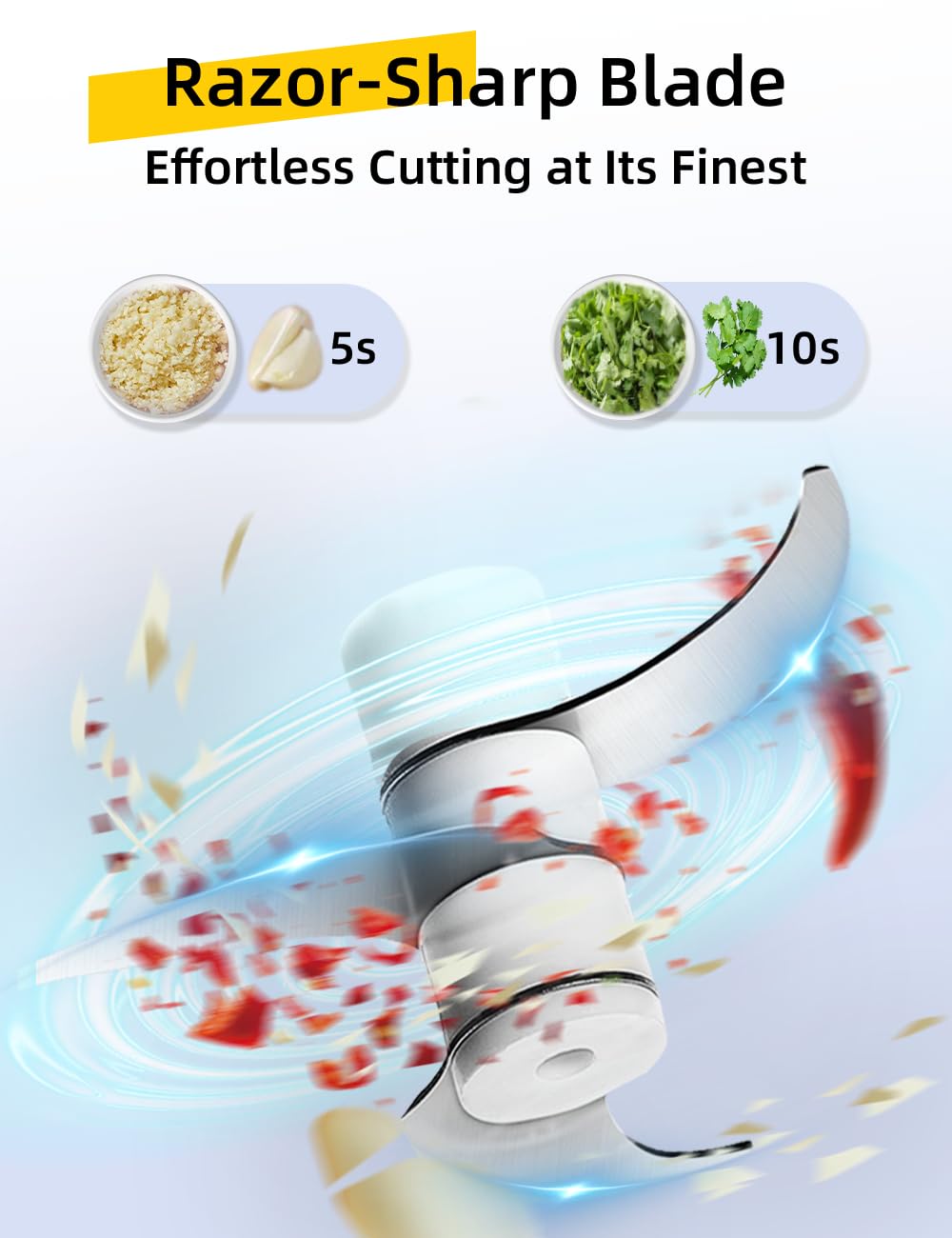 Portable Rechargeable Electric Mini Chopper