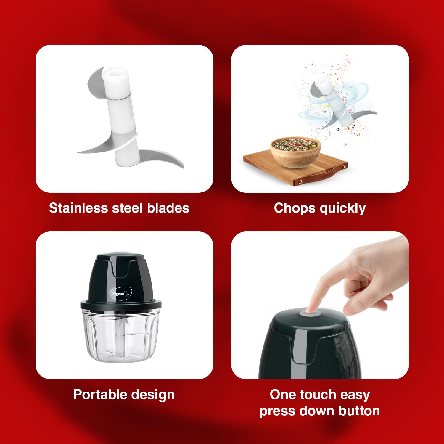 Pigeon Electric Portable Vegetable Chopper