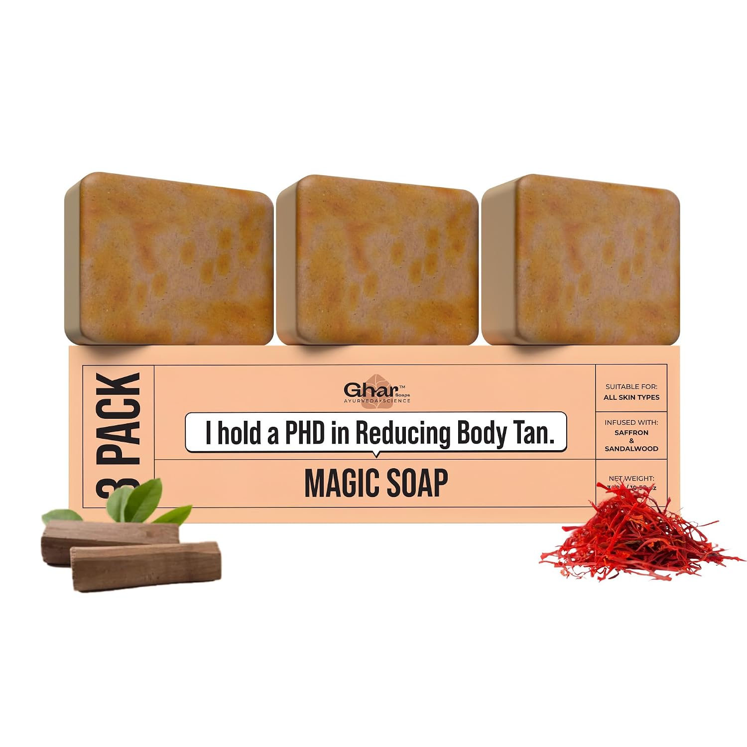 Sandalwood Saffron Glowing Bath Soap