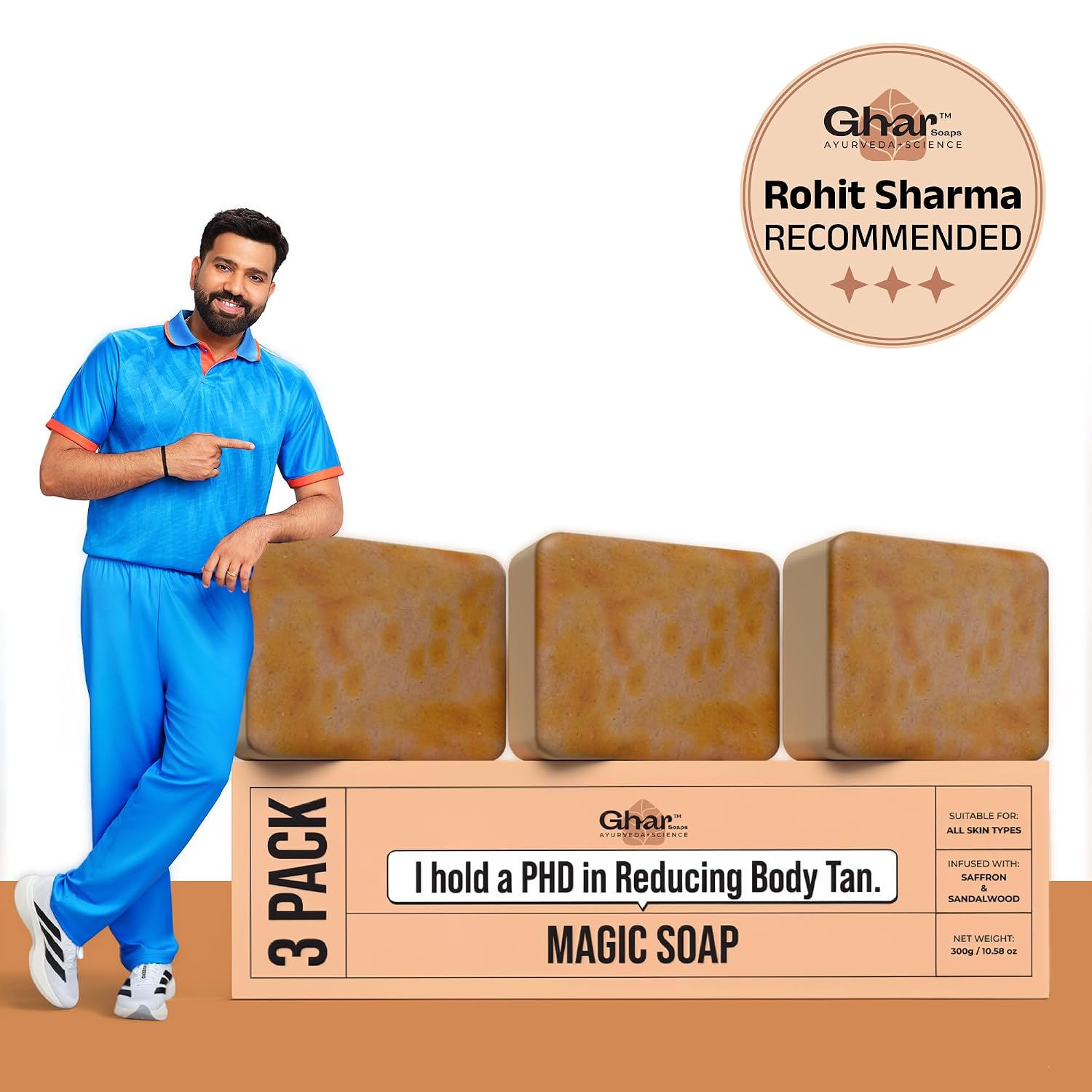 Sandalwood Saffron Glowing Bath Soap
