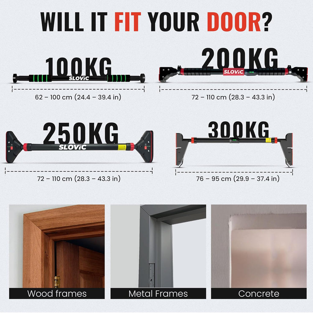 Adjustable Wall-Mounted Pull-Up Bar