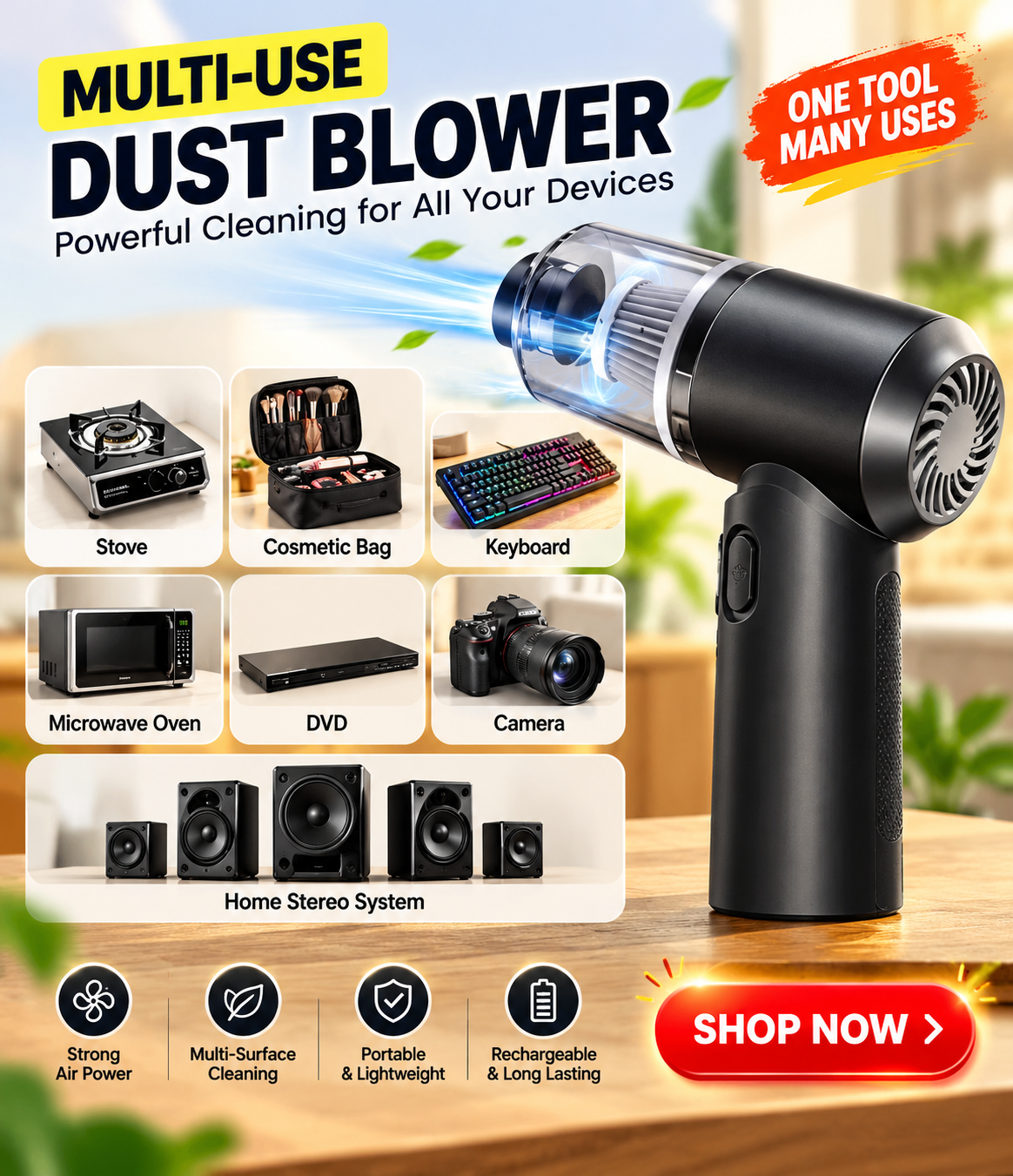 Portable Car Vacuum Cleaner | Mini Handheld | Car Interior & Carpet Cleaning