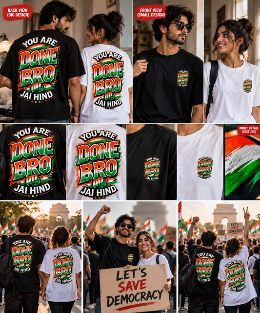 Unisex Oversized Standard  T-Shirt ITS DONE BRO