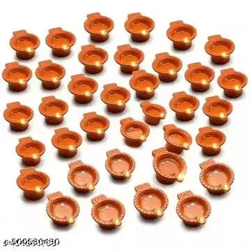 Water Sensor Diya for Home Decoration Floating Led Light Diya (Pack of 6)